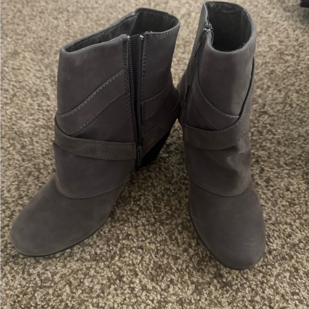 Blowfish Gray Ankle Boots